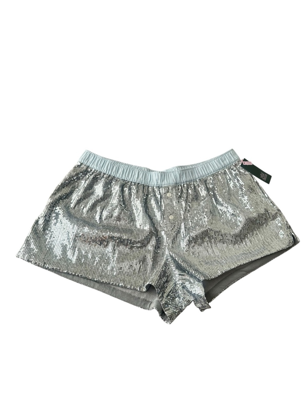 Wild Fable Sequin Hand Over Boxer Shorts Blue Silver Size XL